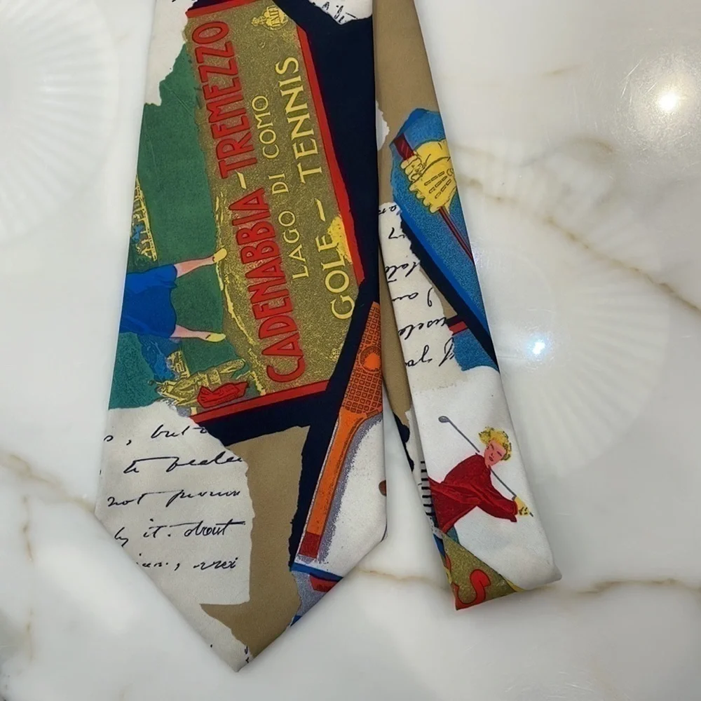 Tail Ouverts Paques Fin Septendre?Club Golf Tennis NECK TIE—Excellent Condition!